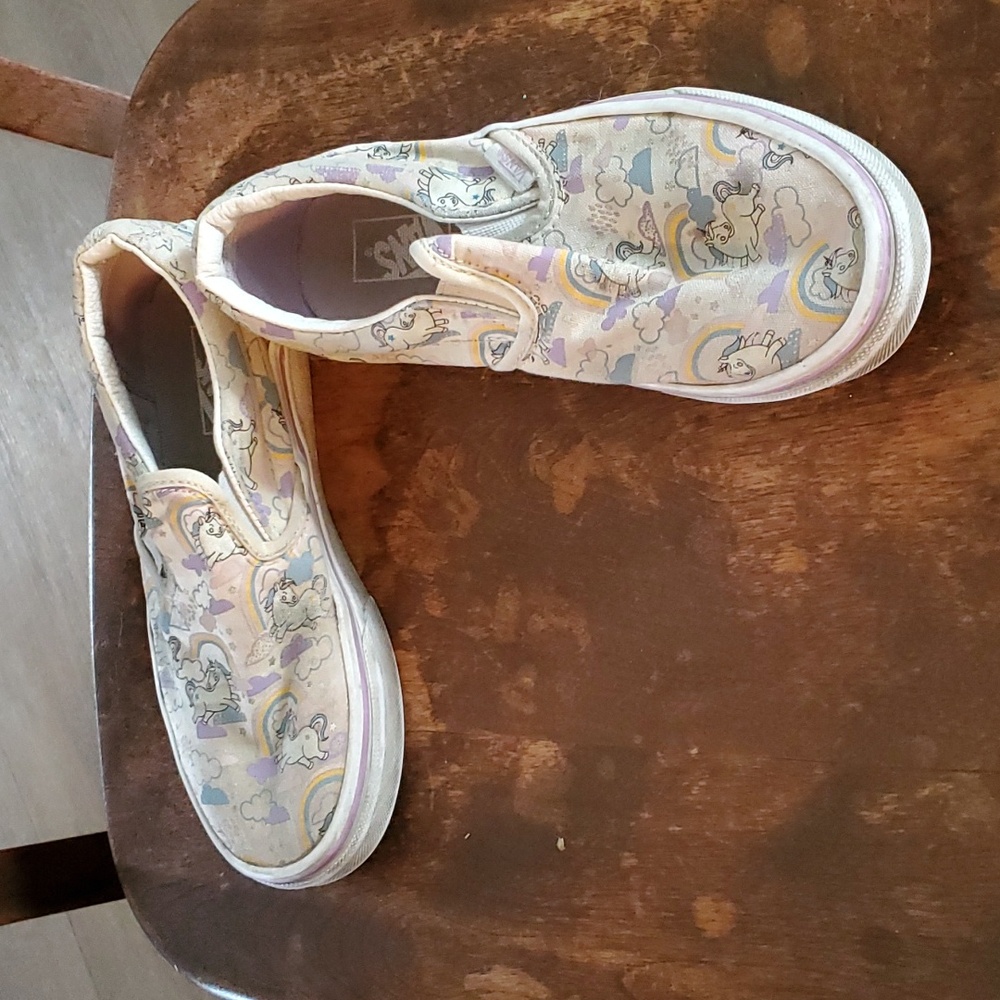 Unicorn & Rainbow Slip-on Vans